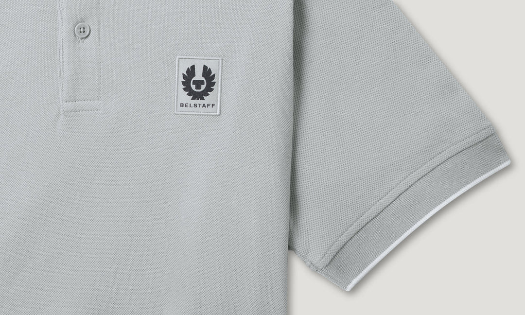 BELSTAFF TIPPED POLO - QUARRY BLUE
