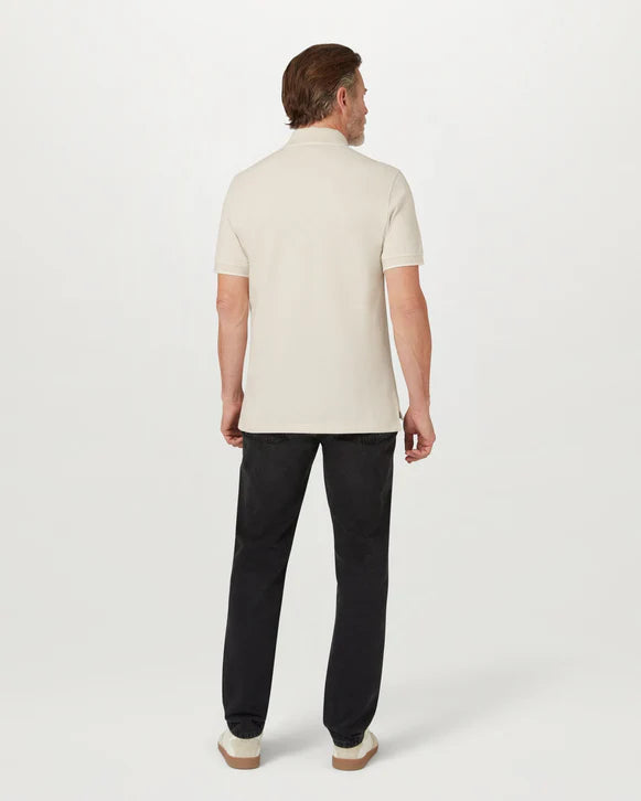 BELSTAFF TIPPED POLO - SILVER BIRCH