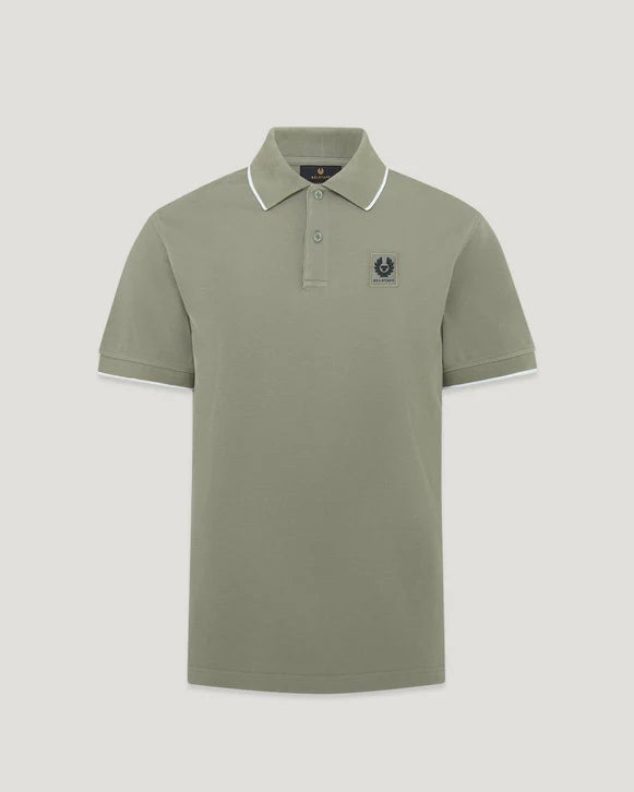 BELSTAFF TIPPED POLO - SAGE GREEN