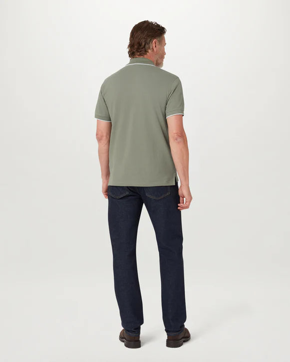 BELSTAFF TIPPED POLO - SAGE GREEN