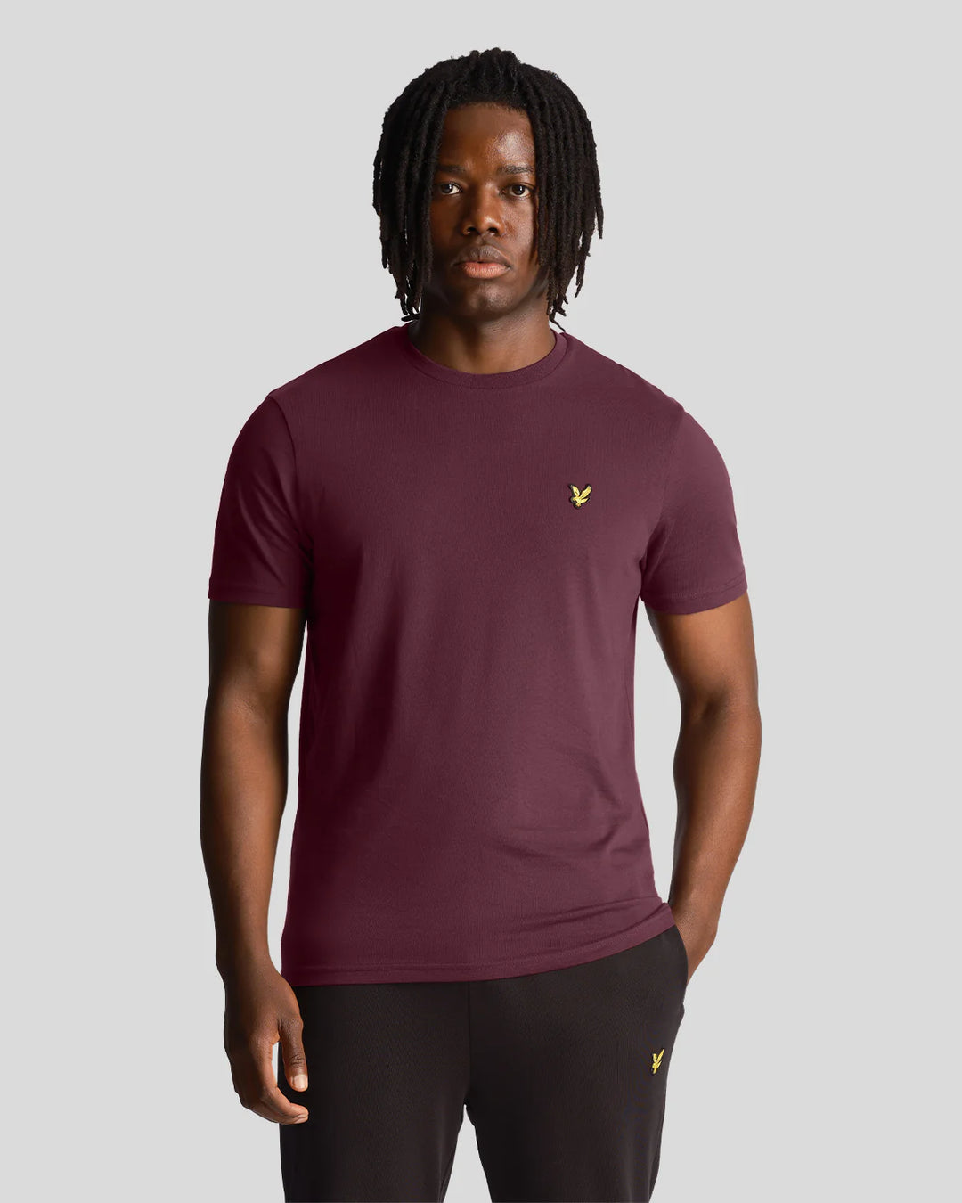 LYLE & SCOTT PLAIN TEE - BURGUNDY