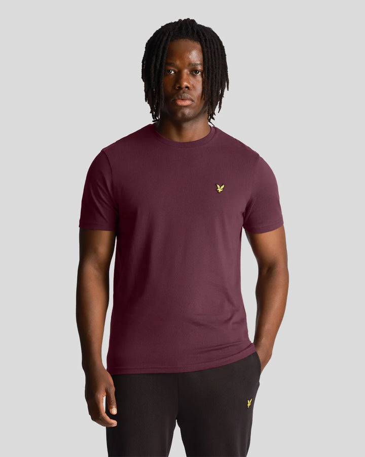 LYLE & SCOTT PLAIN TEE - BURGUNDY