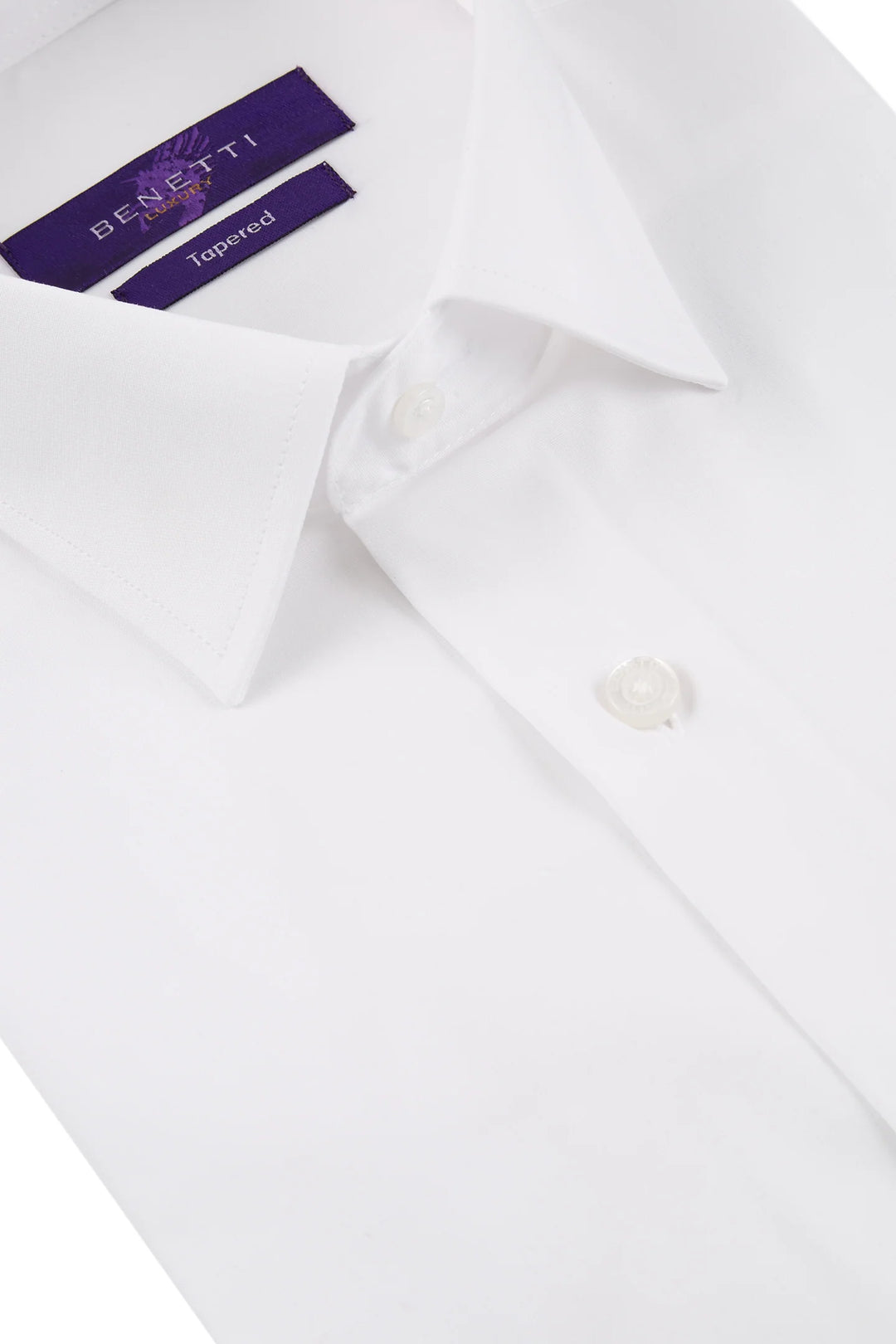 BENETTI ERIC TAPPERED SHIRT - WHITE