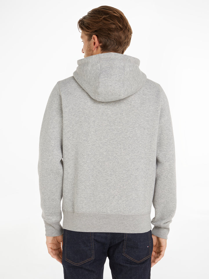 TH CORE TOMMY LOGO HOOD - GREY