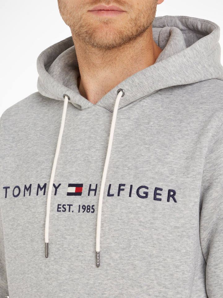 TH CORE TOMMY LOGO HOOD - GREY
