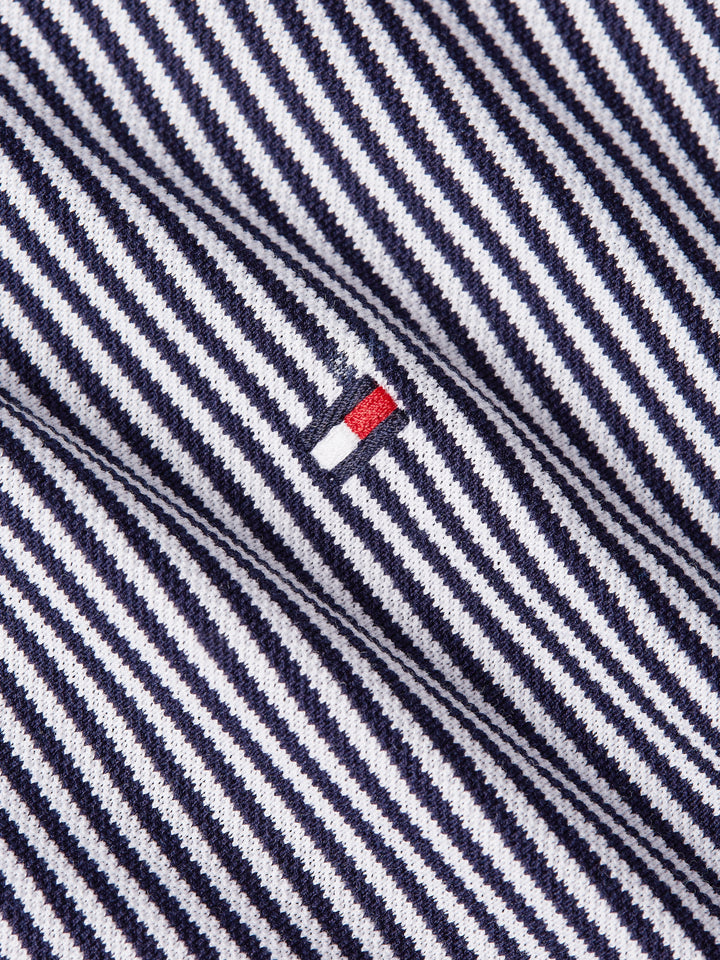TH 1985 KNIT STRIPE SF SHIRT - NAVY/WHITE