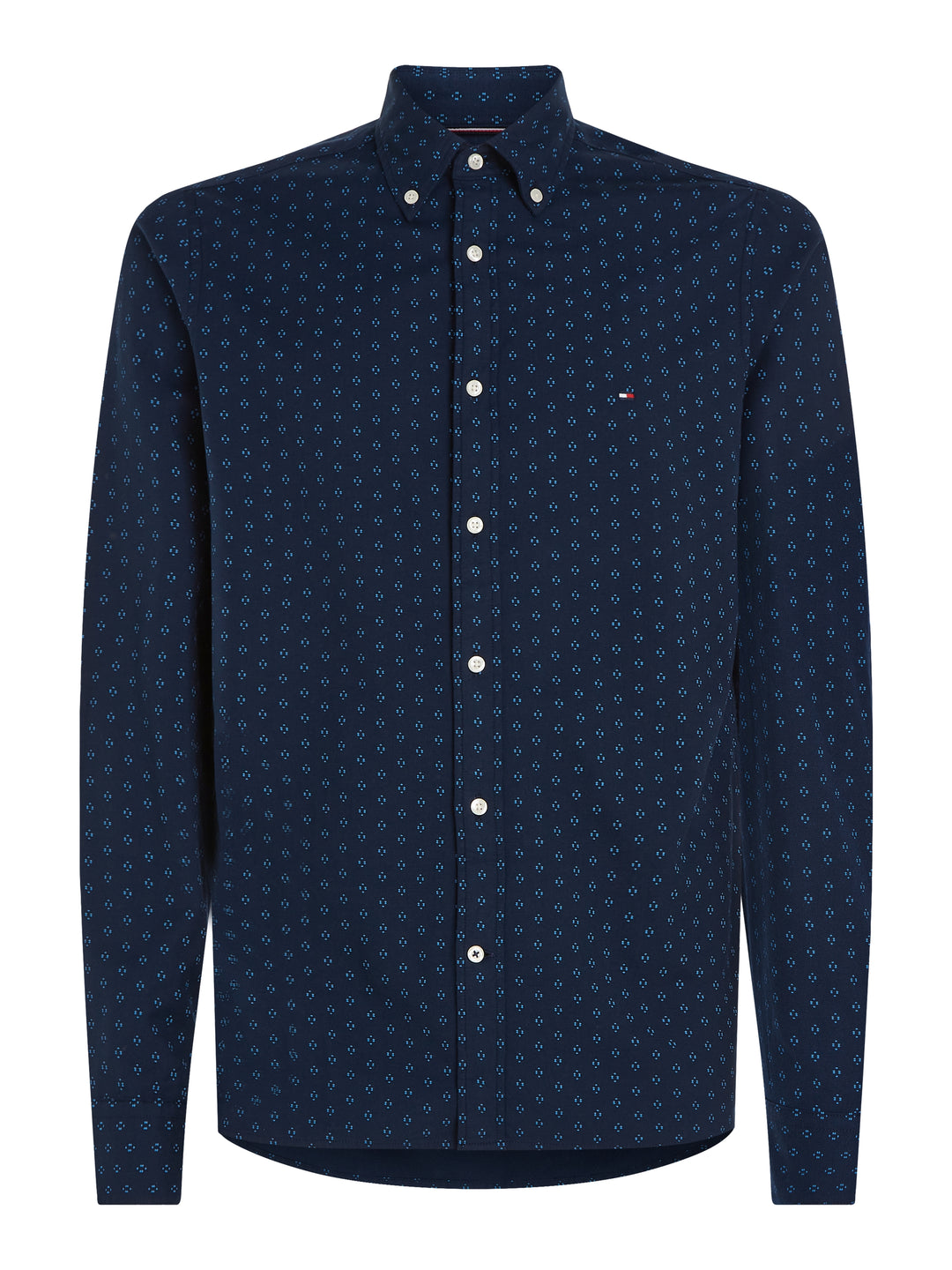 TH FLEX BRUSHED TWILL PRT SF SHIRT