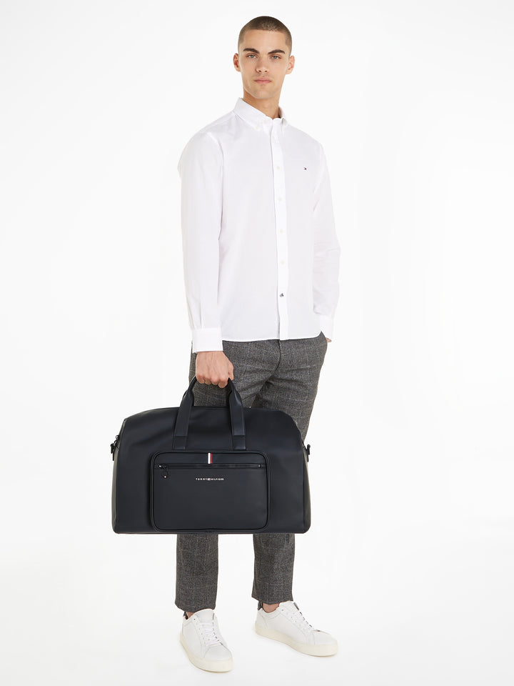 TH ESSENTIAL PIQUE DUFFLE - BLACK