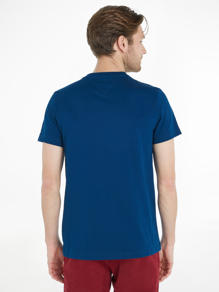 TH TOMMY LOGO TEE - DEEP INDIGO