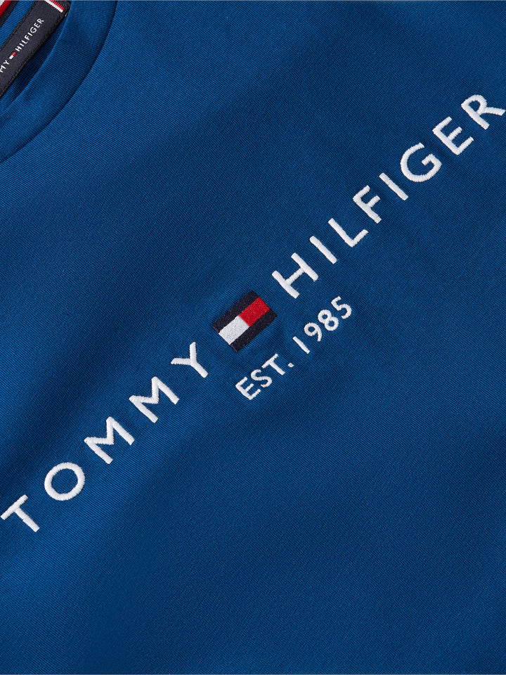 TH TOMMY LOGO TEE - DEEP INDIGO