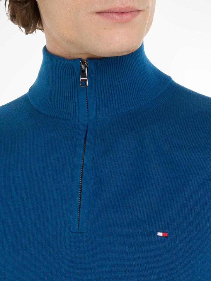 TH PIMA ORG CTN CASHMERE ZIP MOCK - C3J