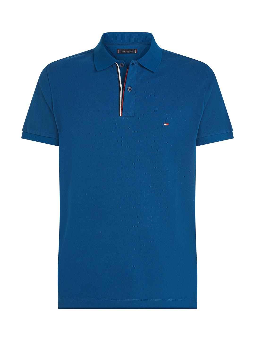 TH ESS RWB DETAIL SLIM POLO - DEEP INDIG