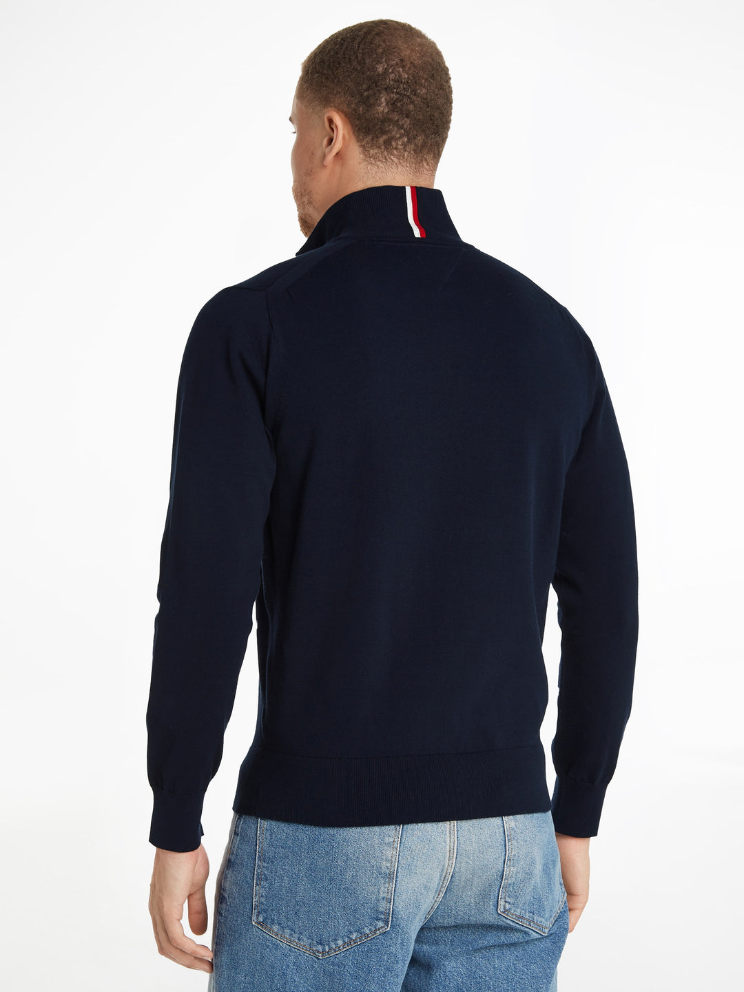 TH 1985 ZIP MOCK - NAVY