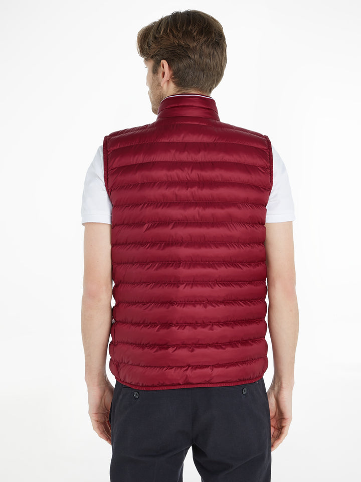 TH PACKABLE RECYCLED VEST - DEEP ROUGE
