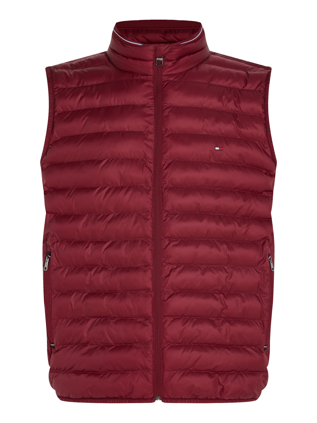 TH PACKABLE RECYCLED VEST - DEEP ROUGE