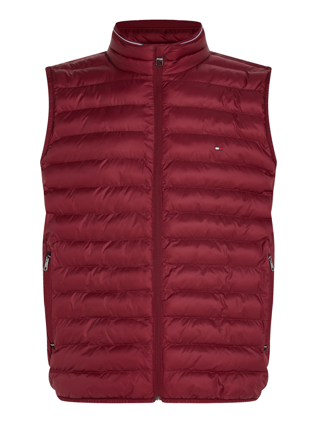 TH PACKABLE RECYCLED VEST - DEEP ROUGE