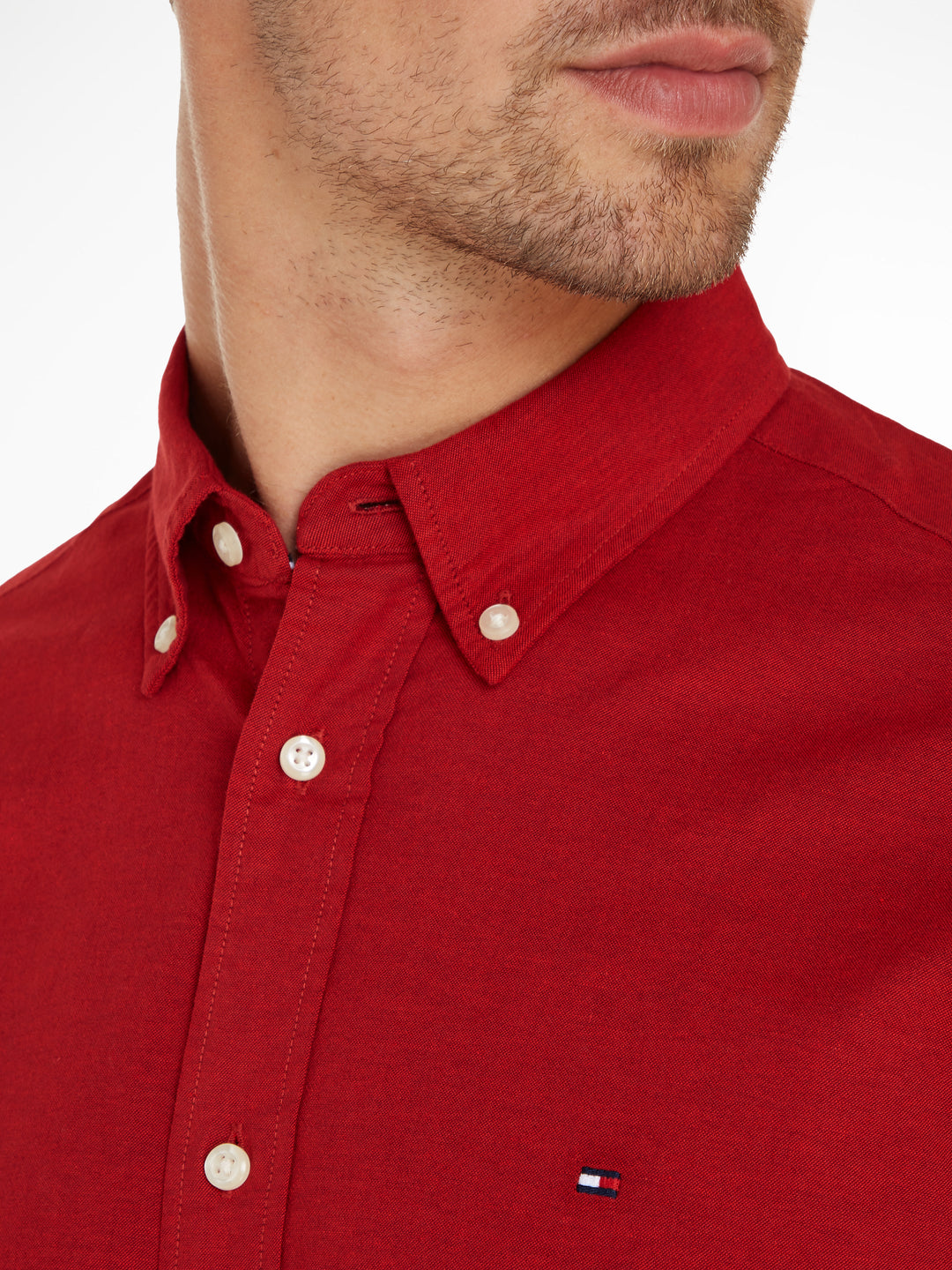 TH 1985 FLEX OXFORD RF SHIRT - ROUGE