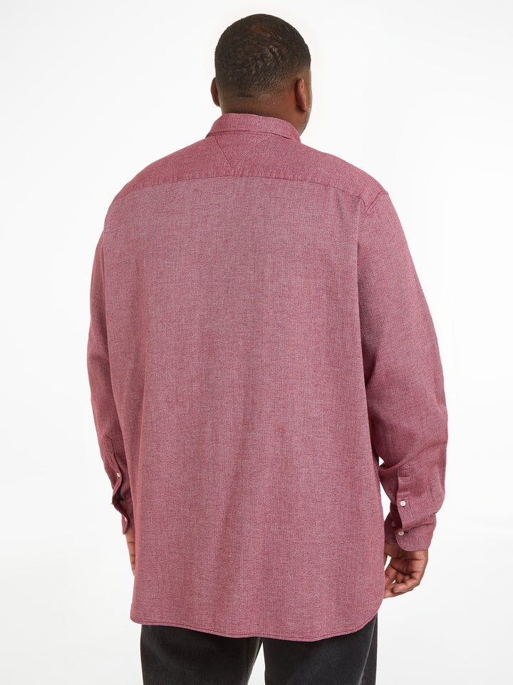 TH BT-BRUSHED DOBBY RF SHIRT - ROUGE