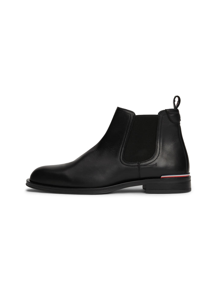 TH CORE RWB HILFIGER LTH CHELSEA - BLACK