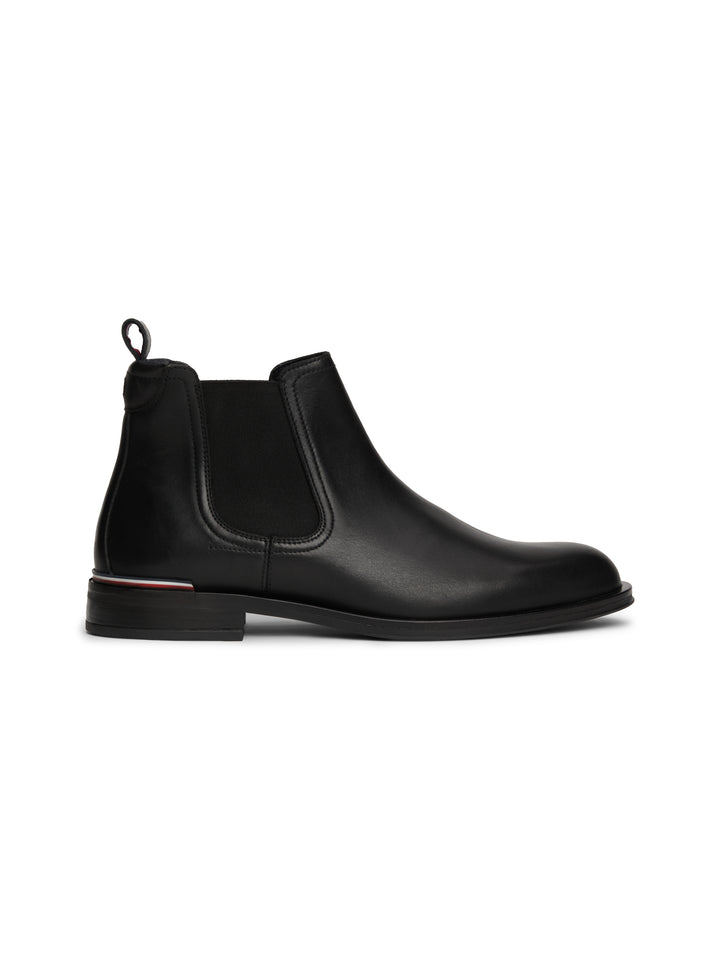TH CORE RWB HILFIGER LTH CHELSEA - BLACK