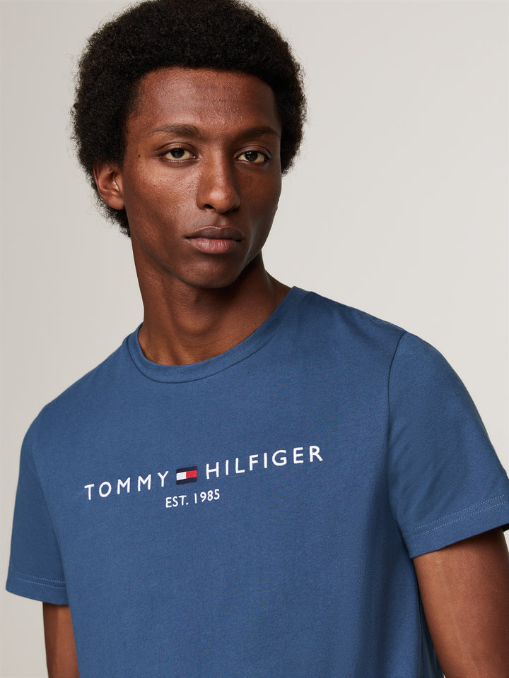 TOMMY HILFIGER TOMMY LOGO TEE - AEGEAN SEA