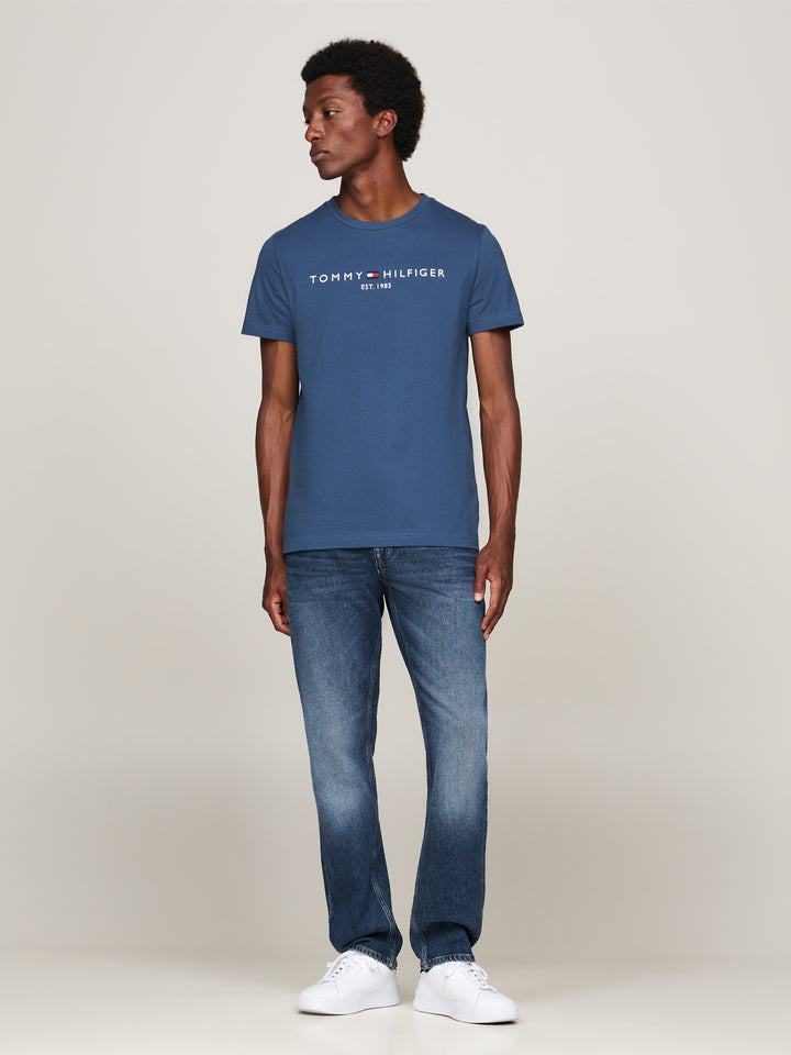 TOMMY HILFIGER TOMMY LOGO TEE - AEGEAN SEA