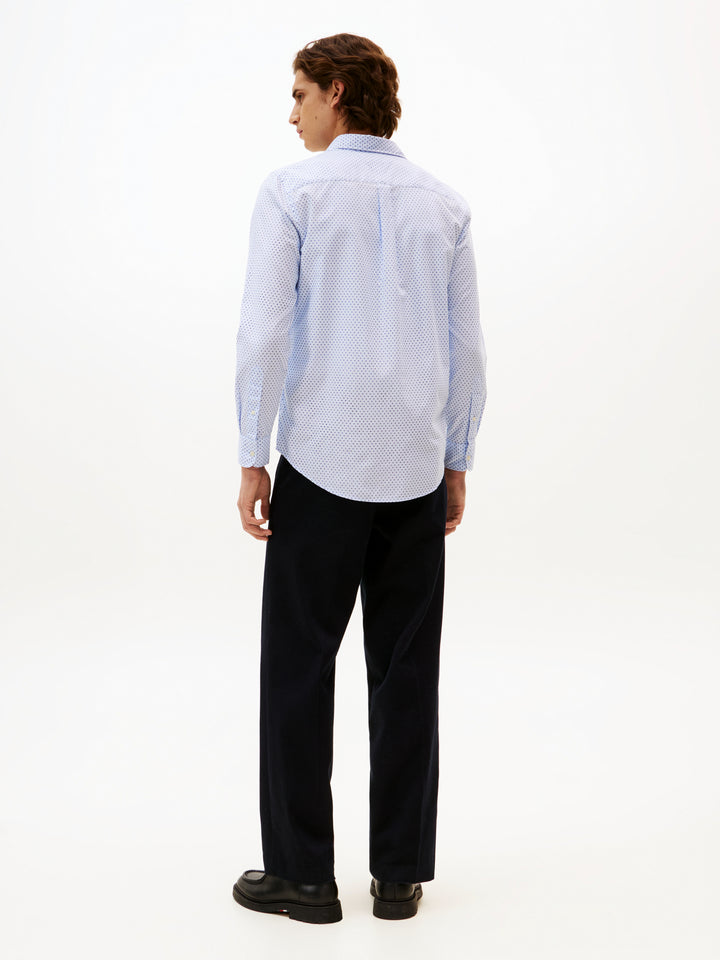TH FLEX POPLIN MINI PRINT SF - BLUE PRIN