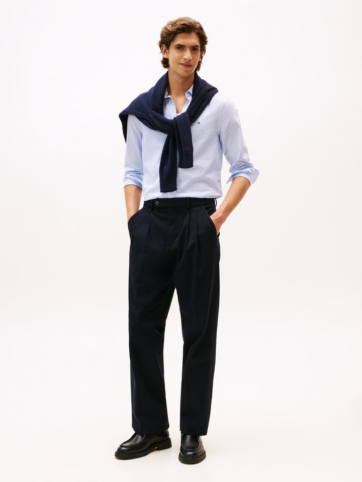 TH FLEX POPLIN MINI PRINT SF - BLUE PRIN