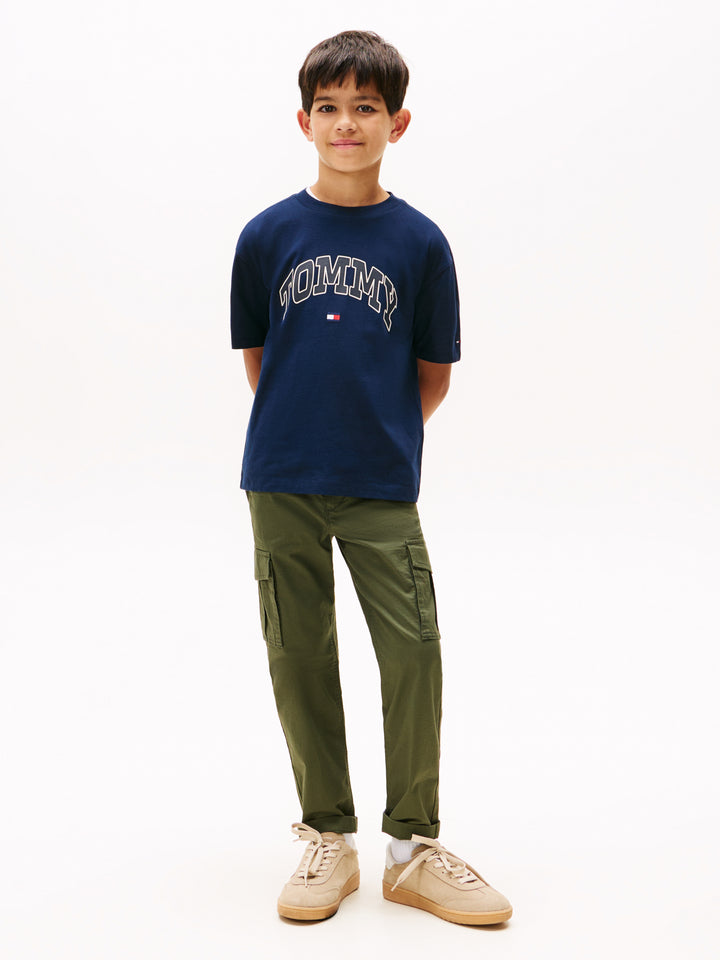 TH BOYS VARSITY RAISED PRINT TEE - NAVY