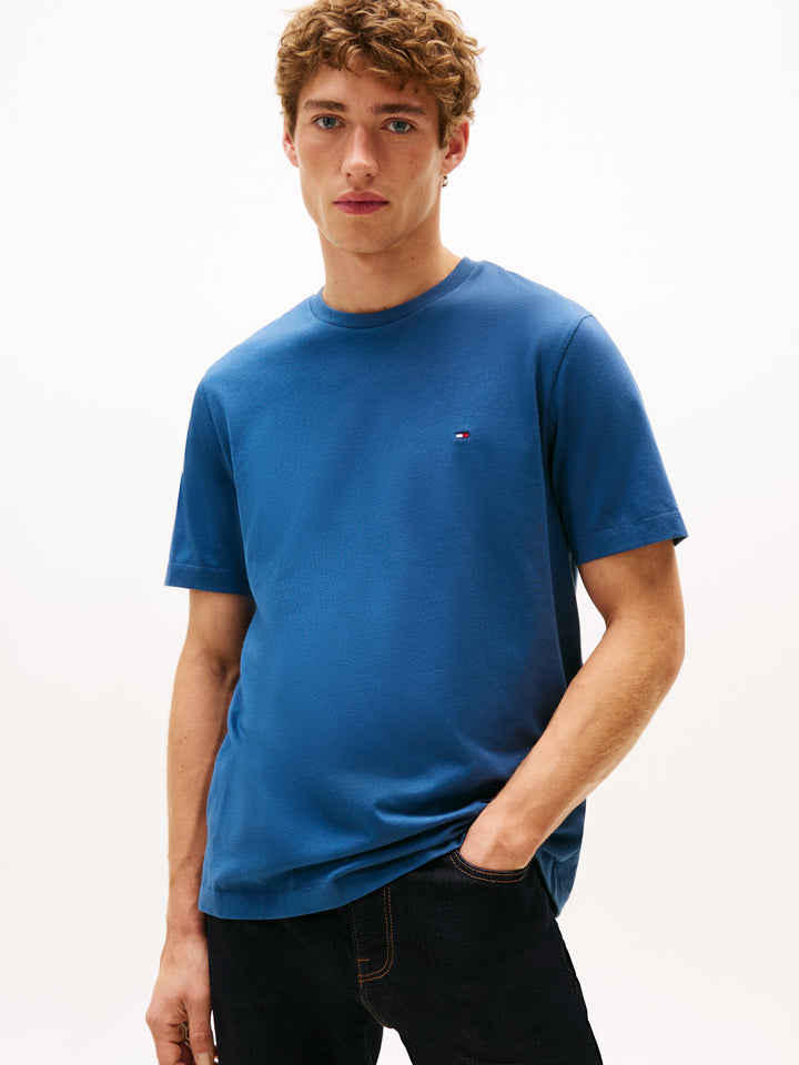 TH ESS SEASONAL REG FIT SOLID TEE - AEGEAN SEA