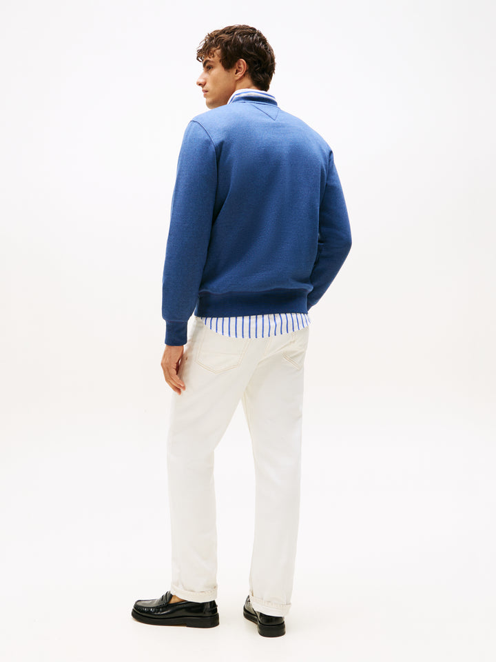 TH TOMMY LOGO SWEATSHIRT - AEGEAN SEA HEATHER
