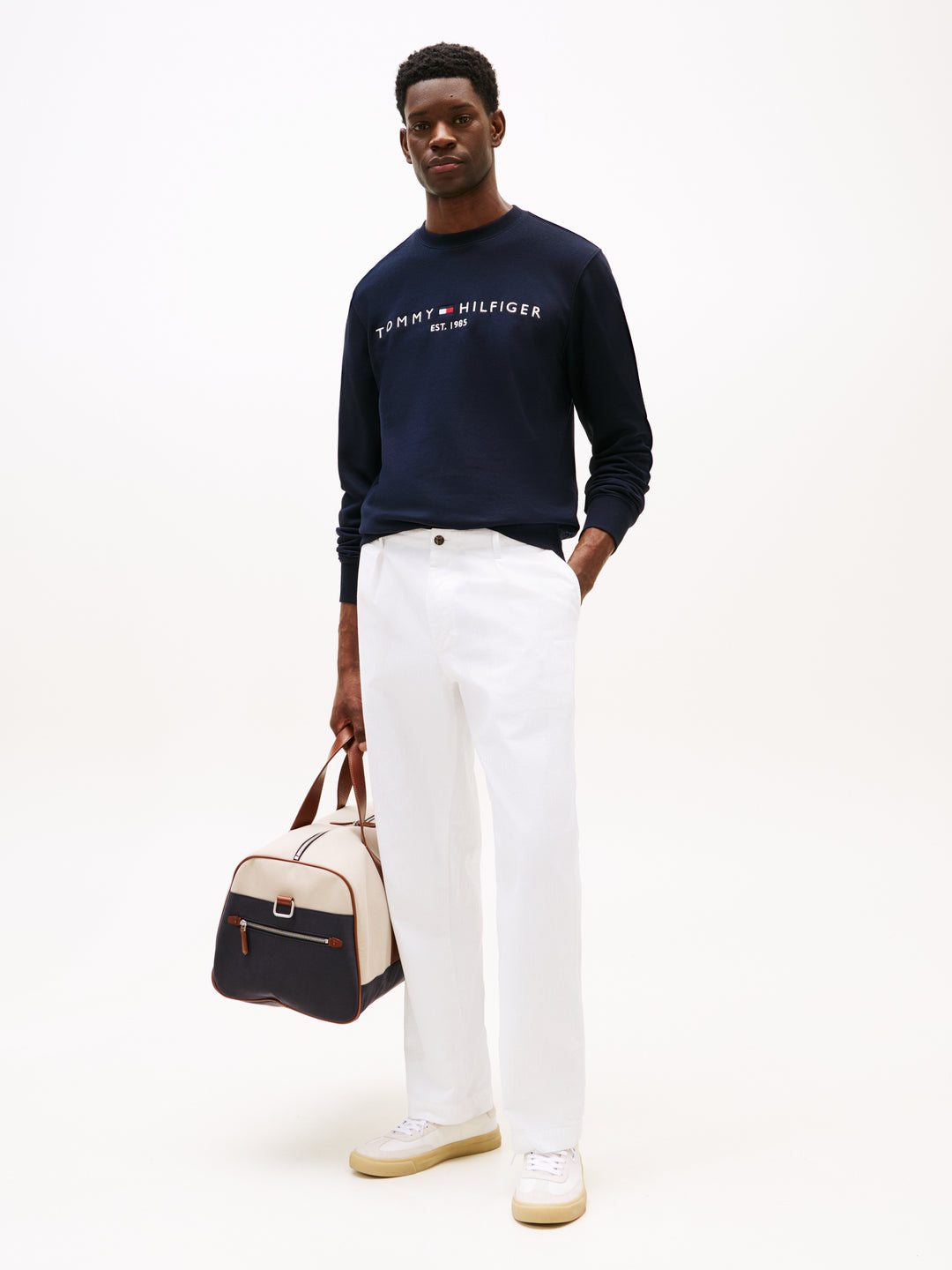 TH TOMMY LOGO SWEATSHIRT - NAVY