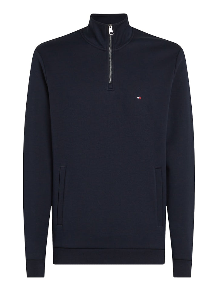 TOMMY HILFIGER ESSENTIAL INTECHNO 1/4 ZIP - NAVY