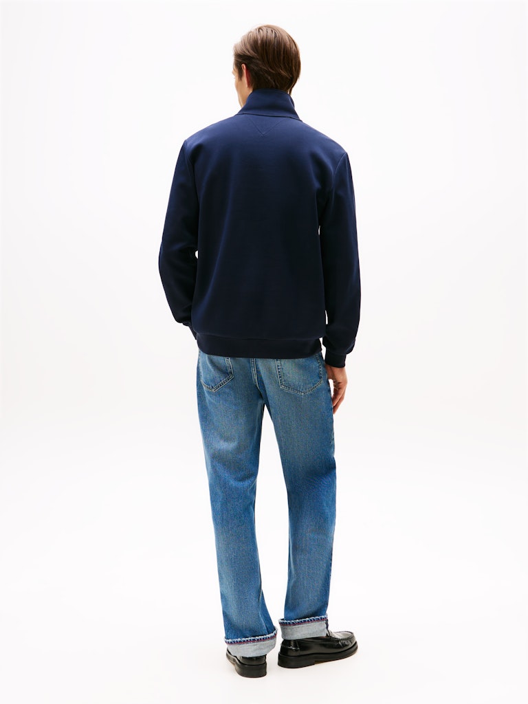 TOMMY HILFIGER ESSENTIAL INTECHNO 1/4 ZIP - NAVY