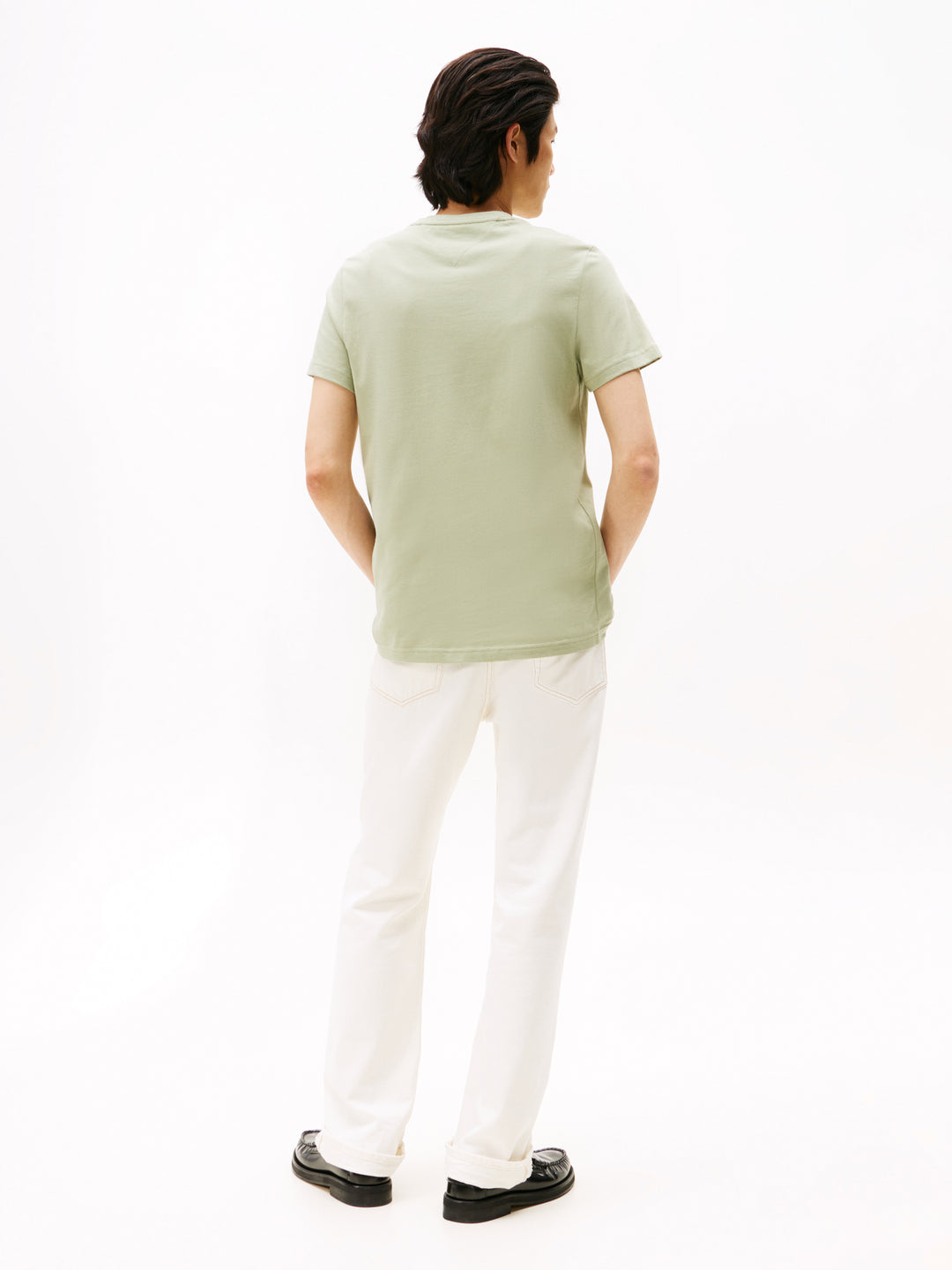 TH TOMMY LOGO TEE - EARTH SAGE