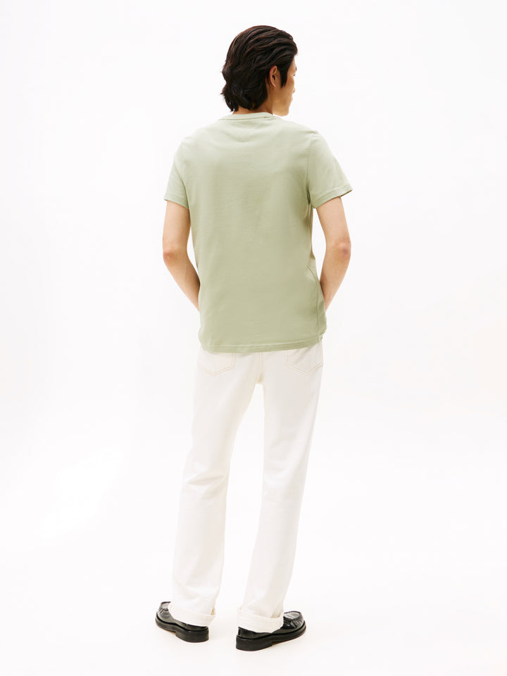 TH TOMMY LOGO TEE - EARTH SAGE