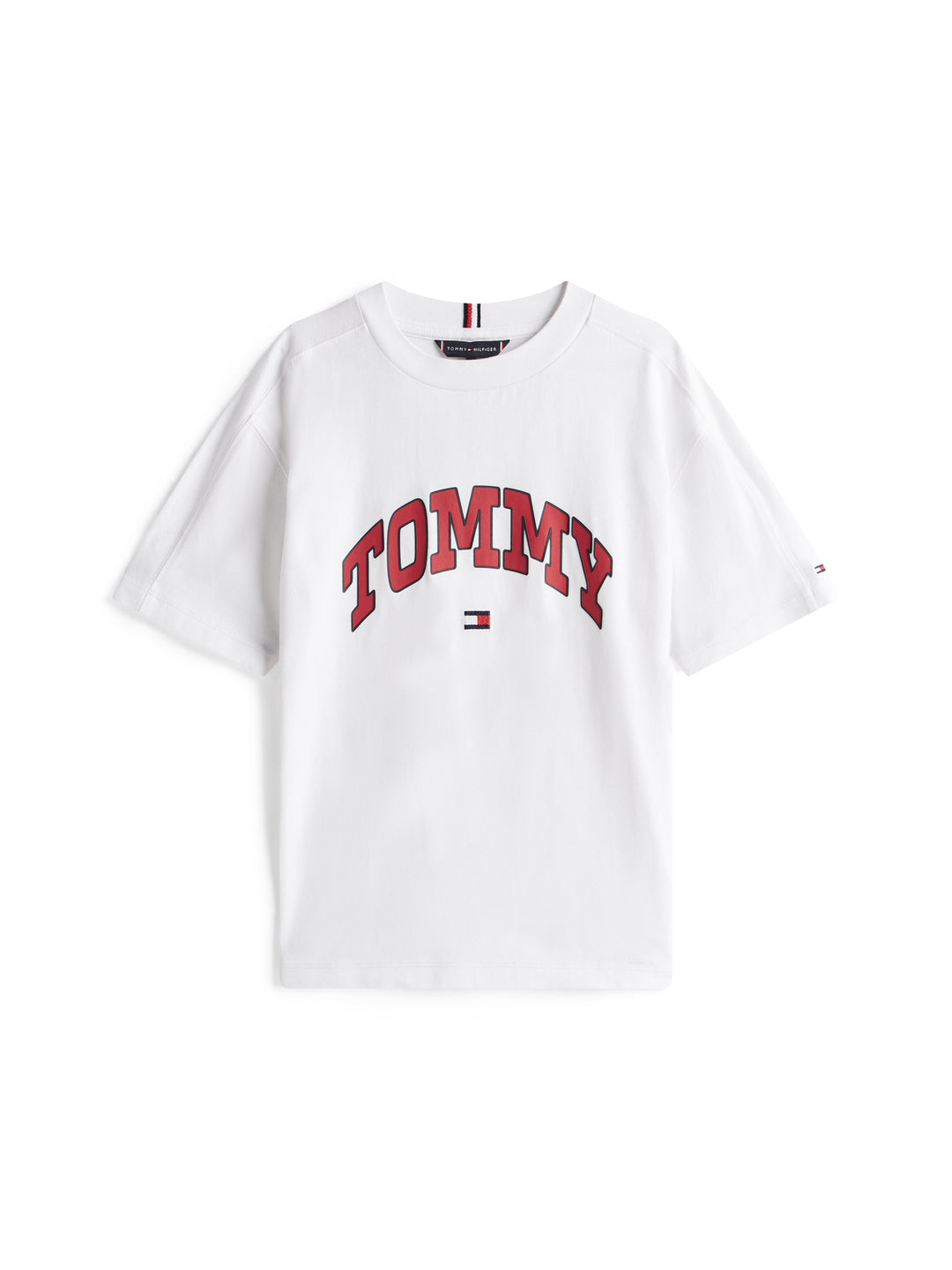 TH BOYS VARSITY RAISED PRINT TEE - WHITE