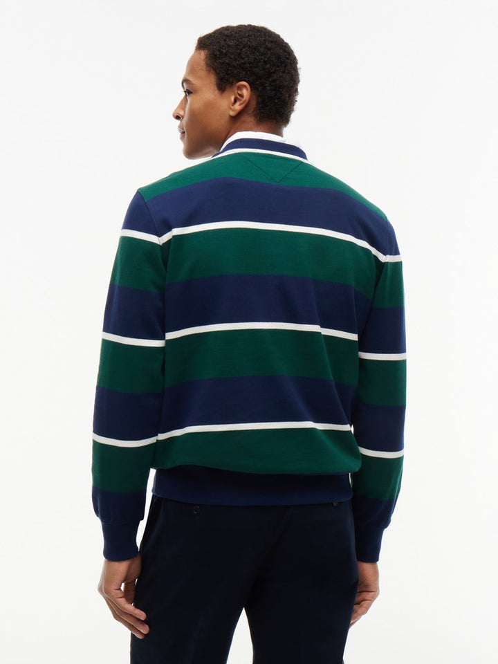 TOMMY HILFIGER ESSENTIAL TERRY CREWNECK - NAVY MULTI