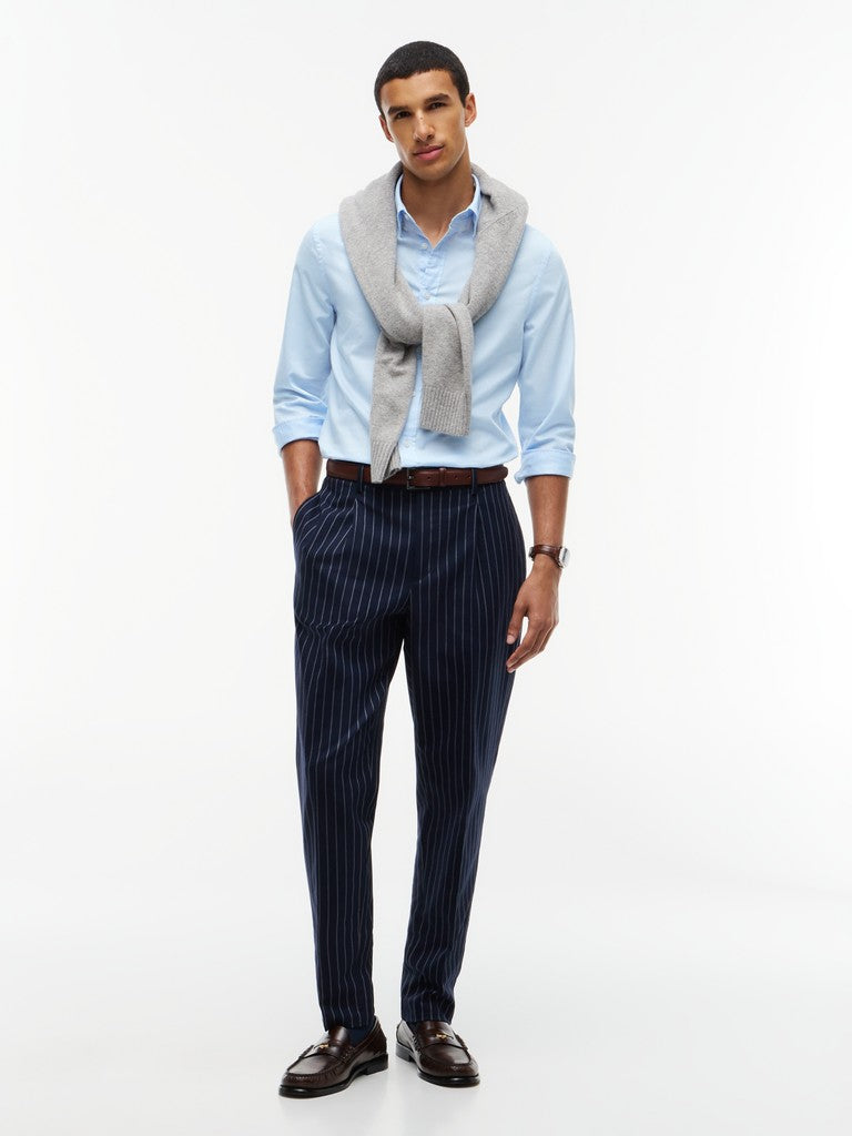 TOMMY HILFIGER FLEX DOBBY SF SHIRT - SWEET BLUE