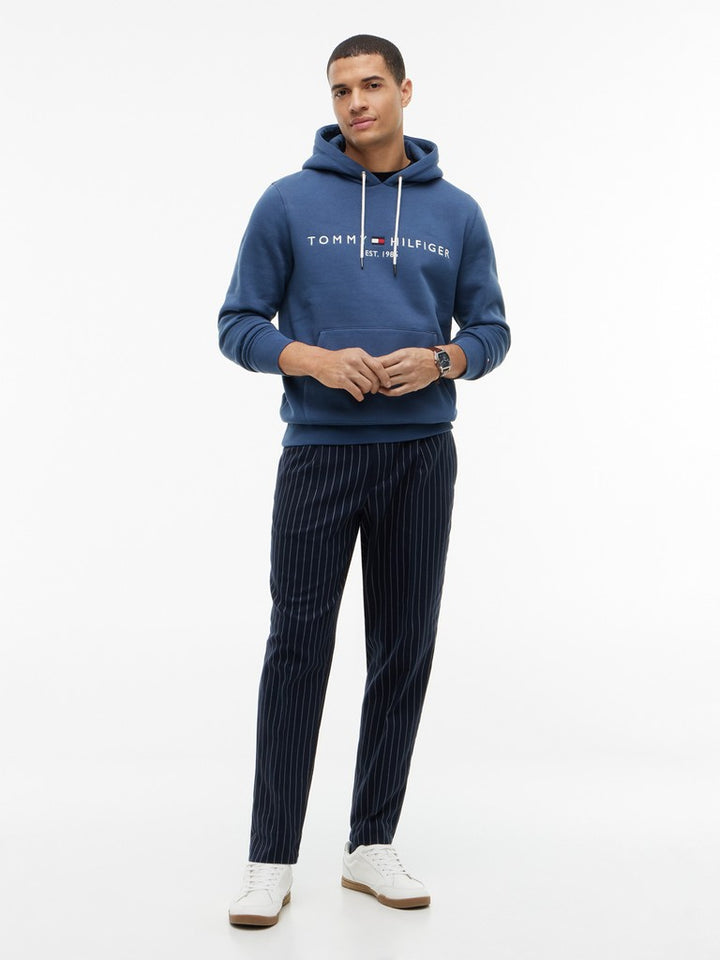 TOMMY HILFIGER TOMMY LOGO HOODY - AEGEAN SEA