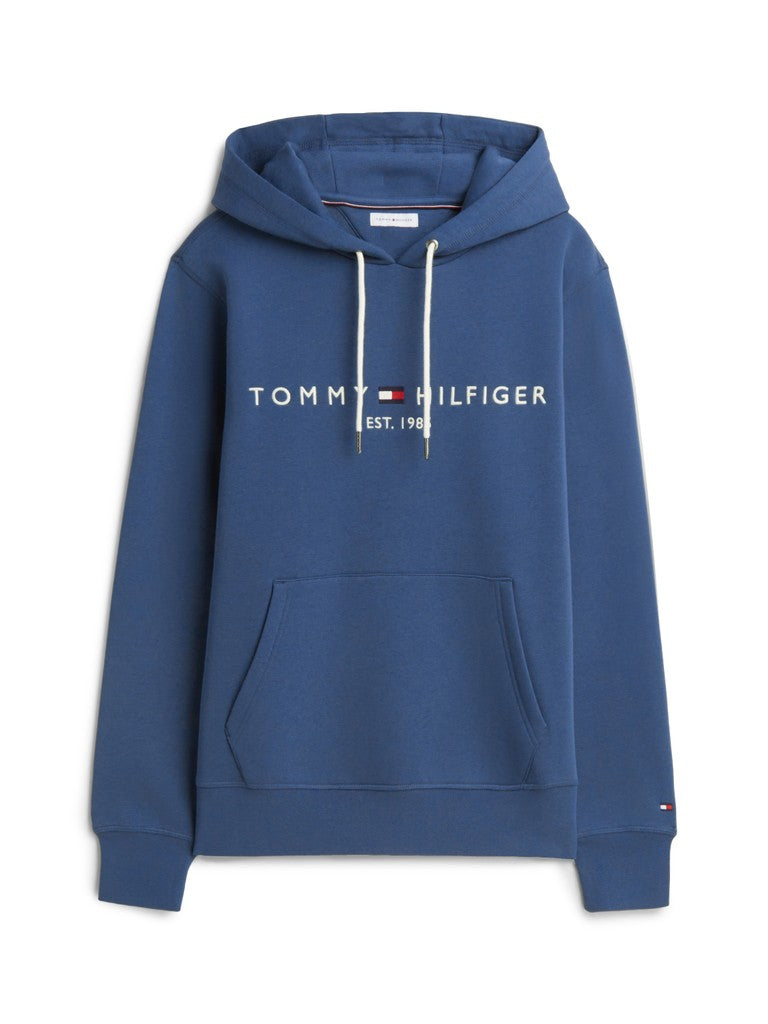 TOMMY HILFIGER TOMMY LOGO HOODY - AEGEAN SEA