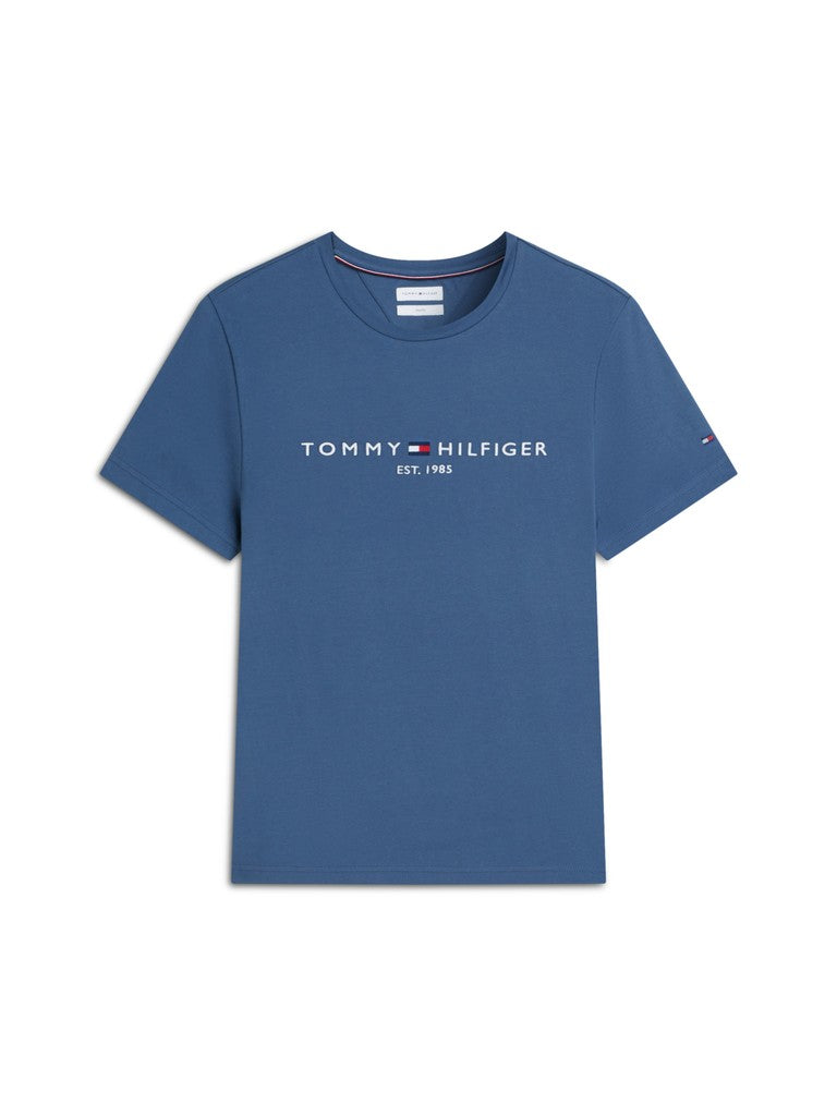 TOMMY HILFIGER TOMMY LOGO TEE - AEGEAN SEA