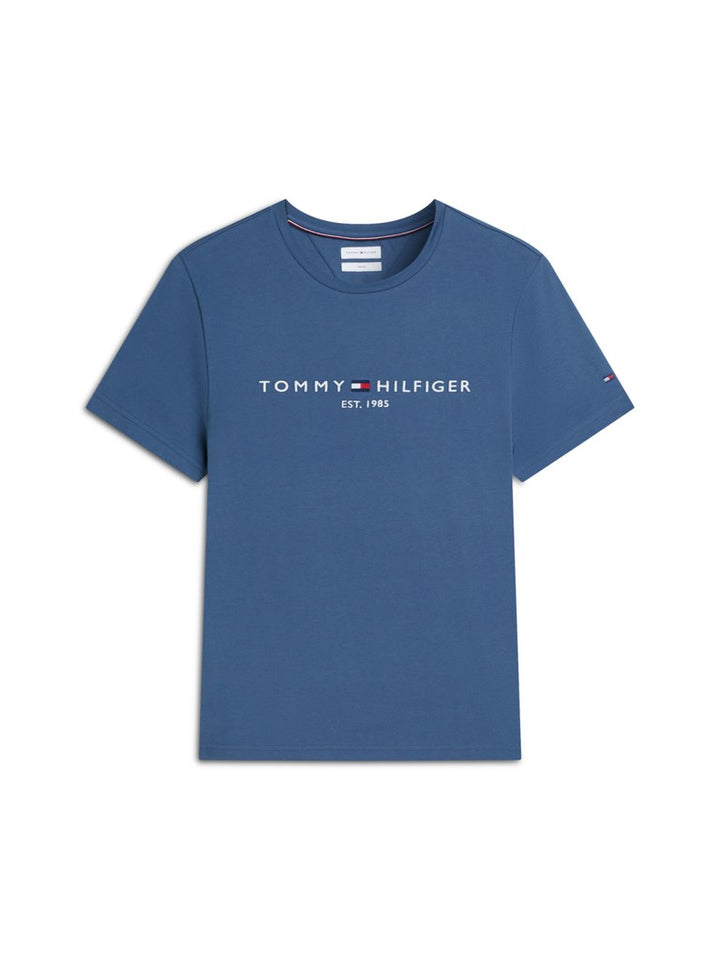 TOMMY HILFIGER TOMMY LOGO TEE - AEGEAN SEA