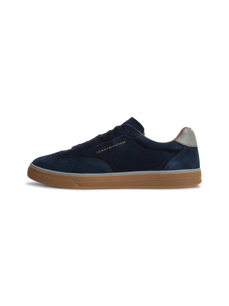 TOMMY HILFIGER LO LUX SUEDE SNEAKER - NAVY BLUE