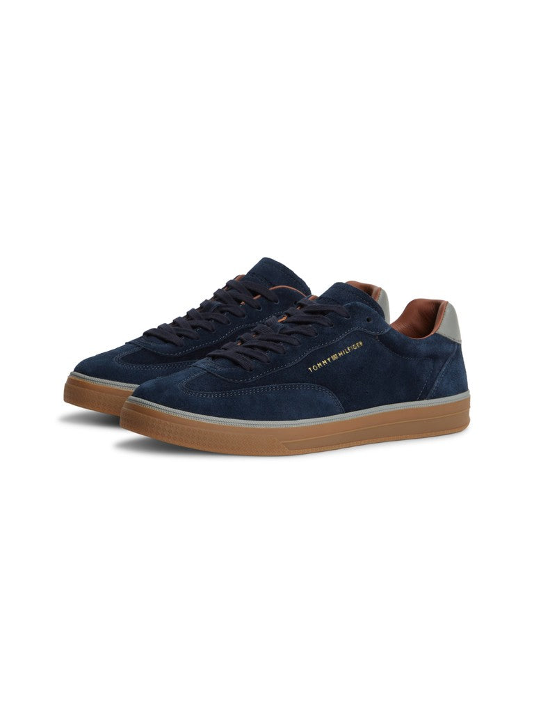 TOMMY HILFIGER LO LUX SUEDE SNEAKER - NAVY BLUE