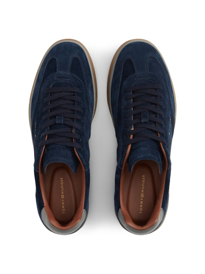 TOMMY HILFIGER LO LUX SUEDE SNEAKER - NAVY BLUE