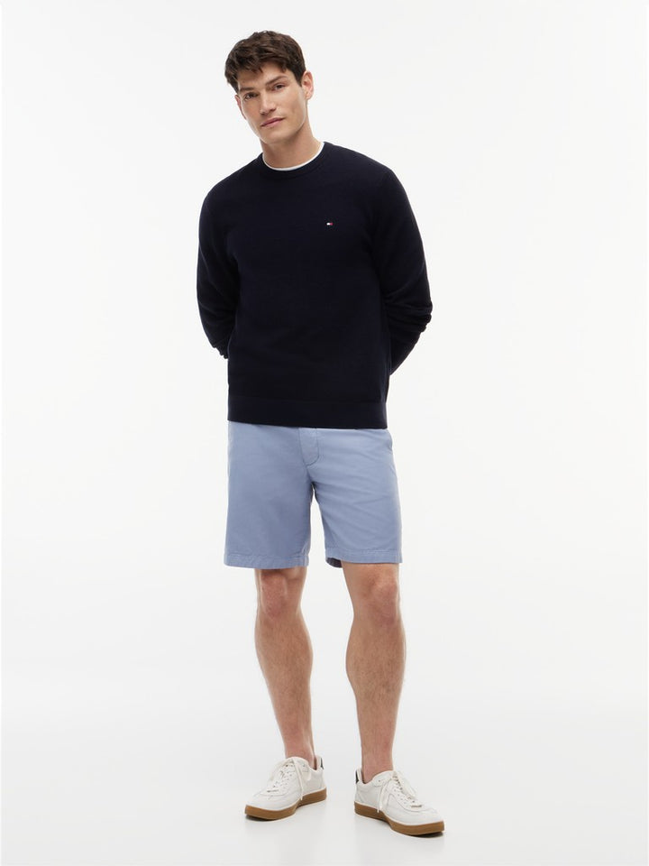 TOMMY HILFIGER ESSENTIAL STRUCTURE CREW - NAVY BLUE
