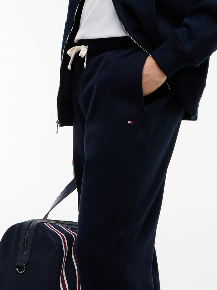 TOMMY HILFIGER ESSENTIAL FLEECE SWEATPANT - NAVY BLUE