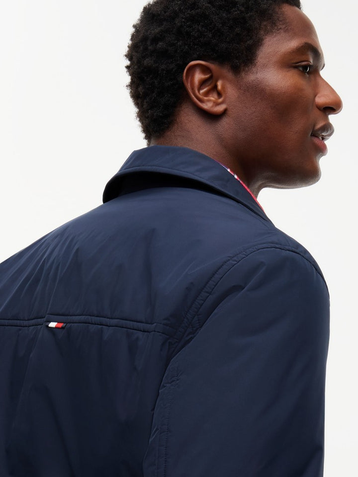 TOMMY HILFIGER PACKABLE LW SHIRT JACKET - NAVY BLUE