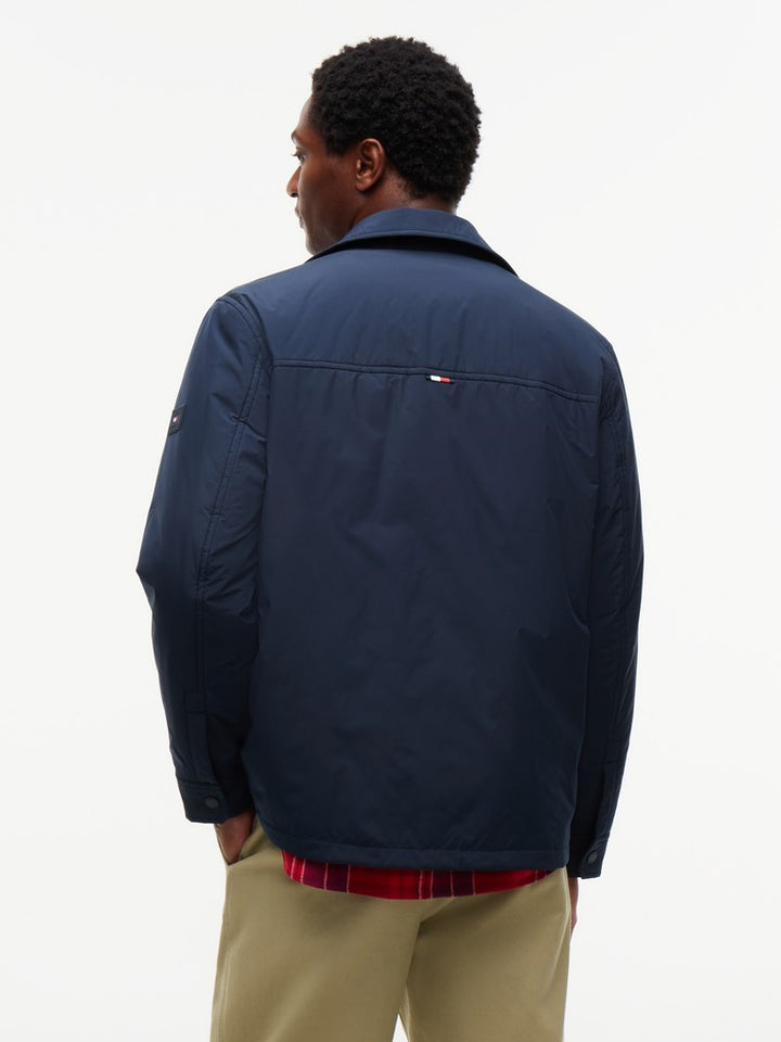 TOMMY HILFIGER PACKABLE LW SHIRT JACKET - NAVY BLUE